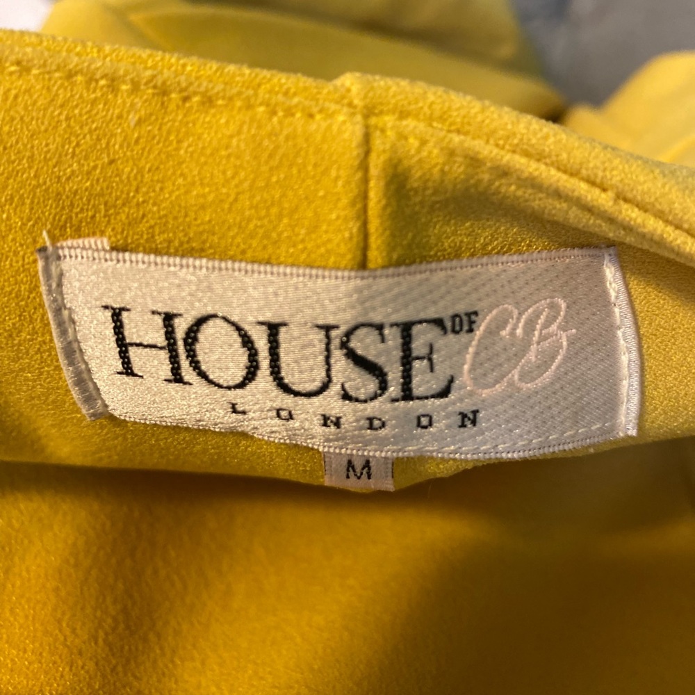 House of CB Yellow Strapless Dress in Medium - Picture 5 of 9